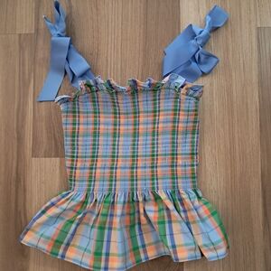 Kate Spade Multicolor Plaid Top